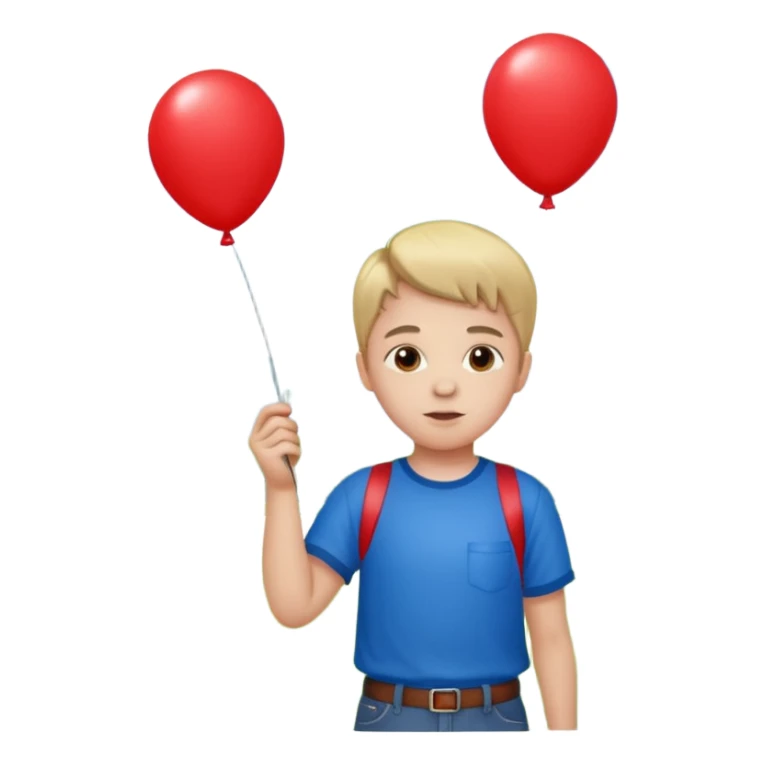 Child + balloon, Park Visitor, with park. sticker