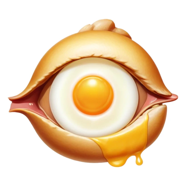 Chicken pieces with liver and egg yolk surrounding a central eye that beams light to patches of skin. The vitamin A-rich foods glow with golden energy that flows through the eye and onto the skin, showing improved vision and skin regeneration. sticker