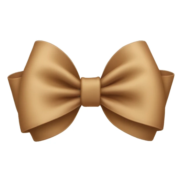 Light Brown bow  sticker