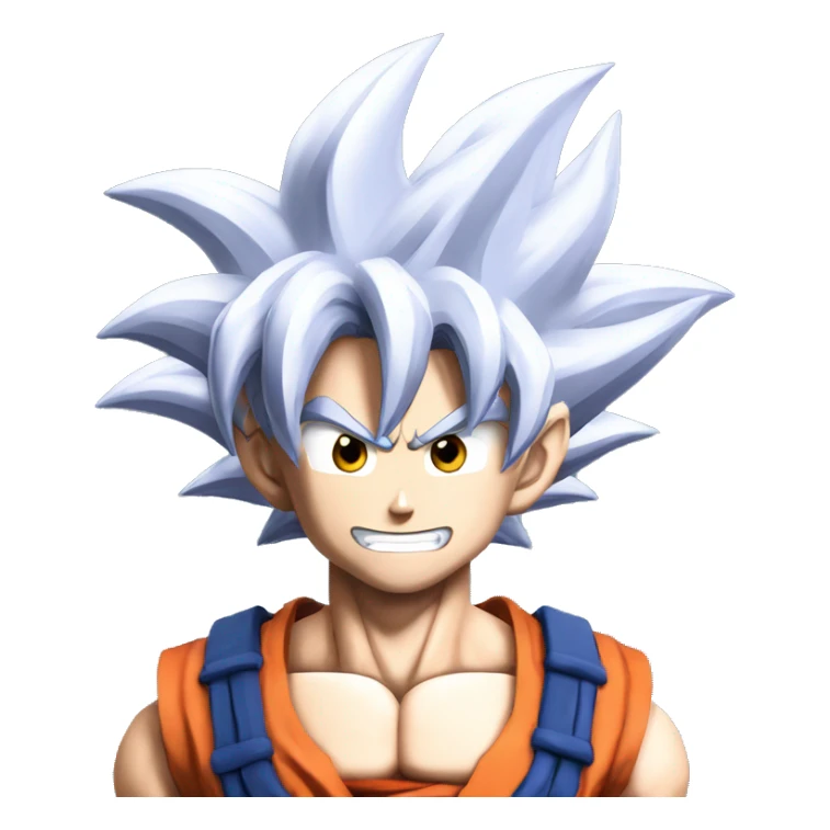Goku ultra instinct souriant  sticker