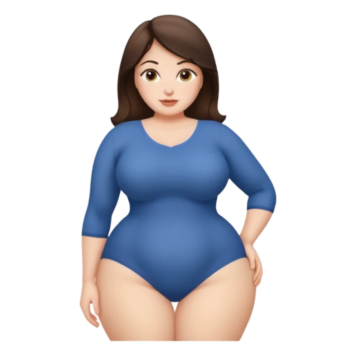 Brunette woman with massive bum sticker