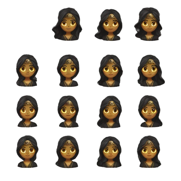 Greek goddess dark robes sticker