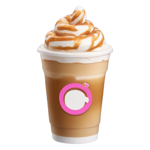 aesthetic dunkin donut’s caramel iced latte sticker