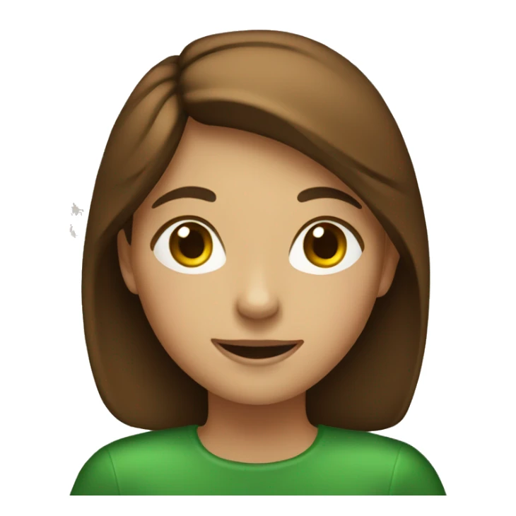 a girl with brown hair celebrates christmas sticker