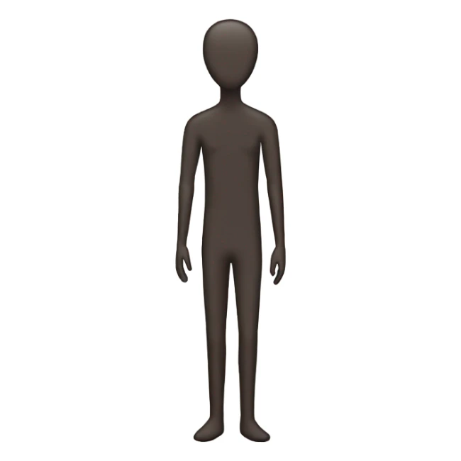 Person with a stick body sticker