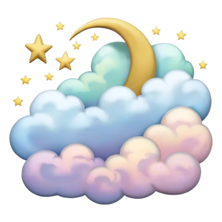 starry night in shades of pastel sticker