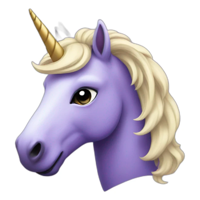 purple unicorn sticker