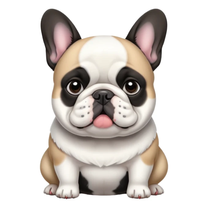 fat french bulldog sticker