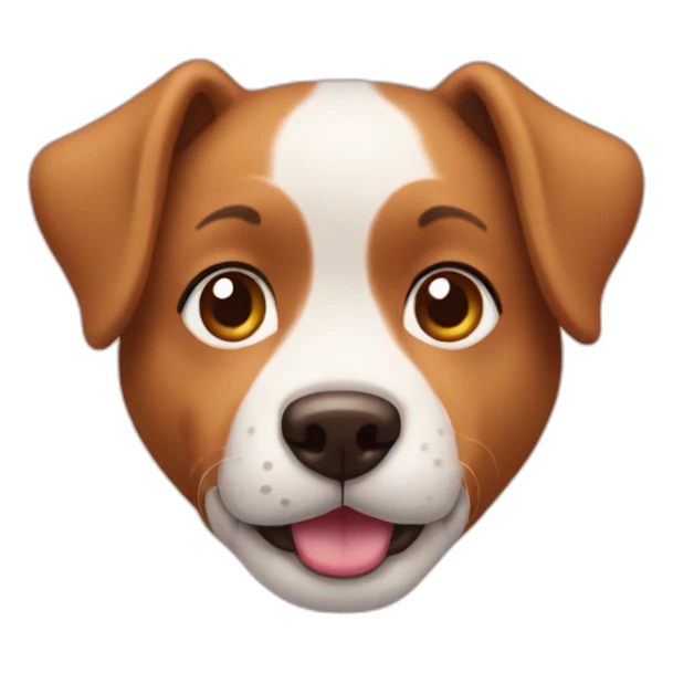 Dog emoji with heart eyes sticker
