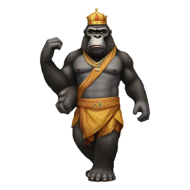 king kong in india clothes sticker