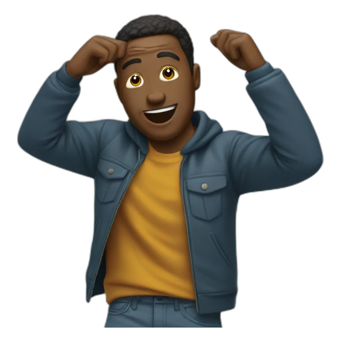 Homme qui fait un dab  sticker