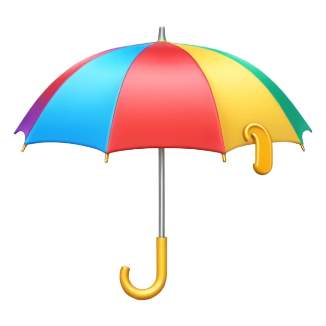  Umbrella 3D emoji png sticker