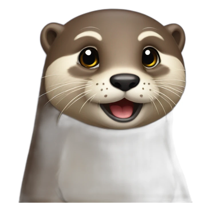 Loutre amoureux sticker