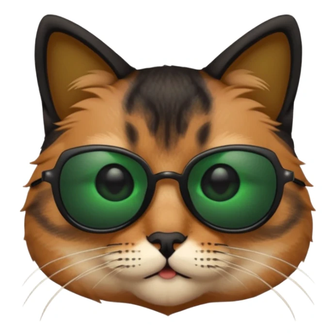 Cat wearing sunglasses sticker