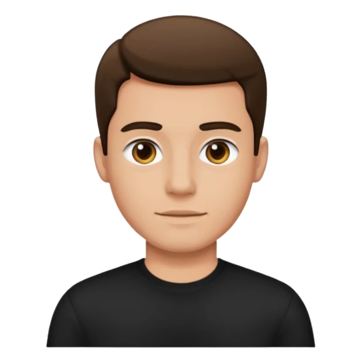 Man wearing a black shirt  sticker