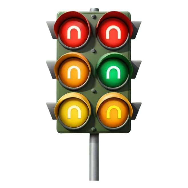 mac os icon rotation retro traffic signal directions sticker