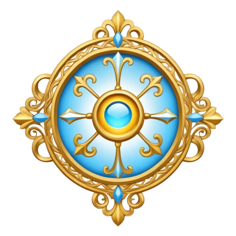 Apostle's emblem with a touch of light blue sticker