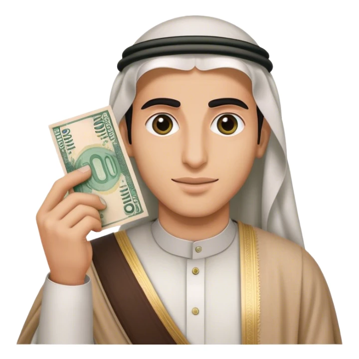 Can make the new Saudi rial sing holding 500 Saudi rial  sticker