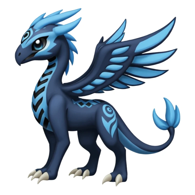 Meloetta-Venom-Stitch-Zekrom-fusion, full body, tribal markings  sticker