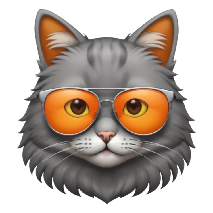 Cat wearing sunglasses sticker