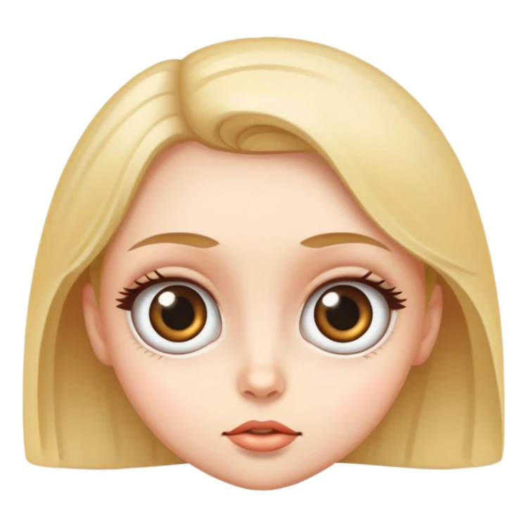 big eyed girl sticker