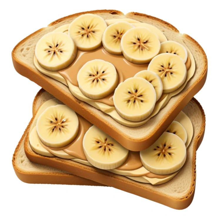 Peanut butter banana toast  sticker