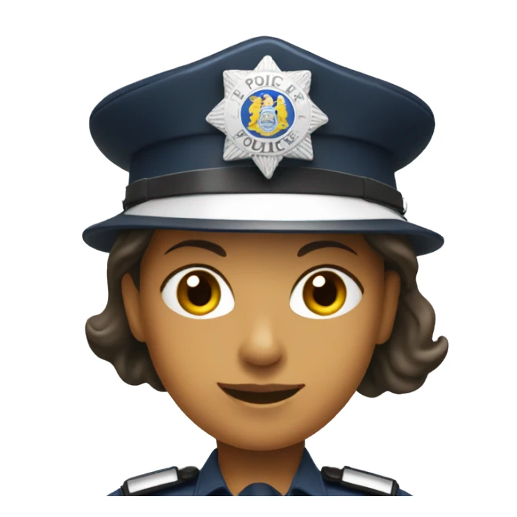Uk woman police hat  sticker