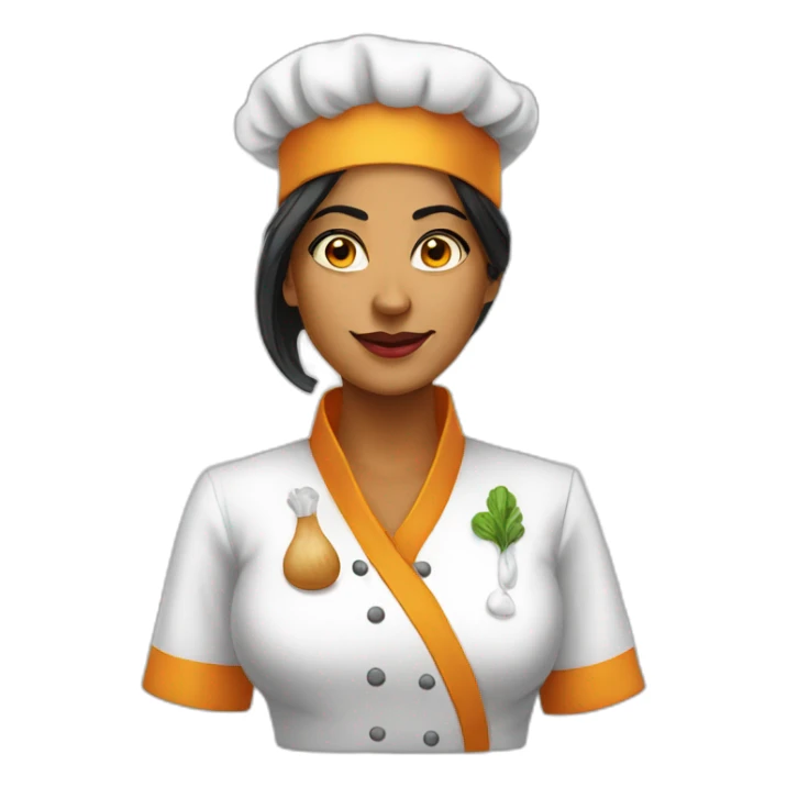 Boss bitch Indian chef woman sticker