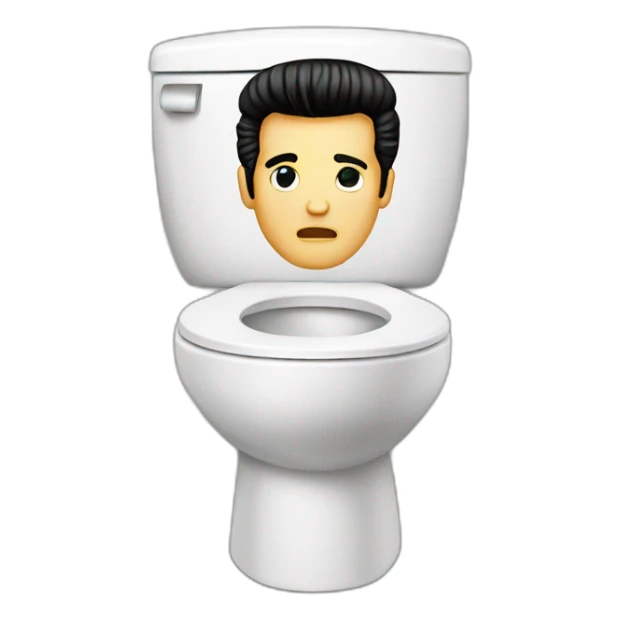 Elvis toilet sticker
