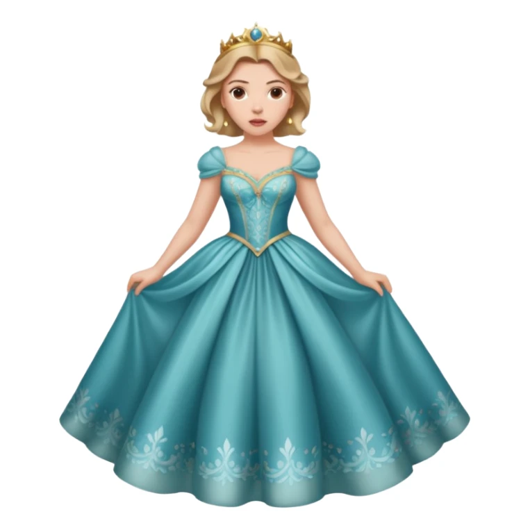 Scarlett Johansson in a princess dress sticker