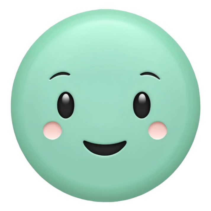 Mint-green aesthetic decoration sticker