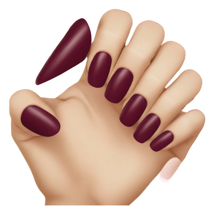 Burgundy nails  sticker