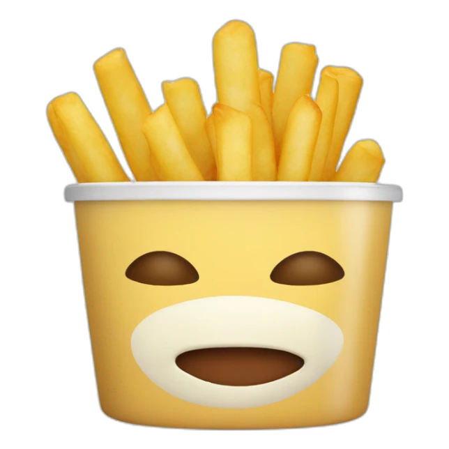 Frietjes met mayonaise sticker