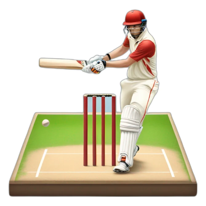1v1 cricket match sticker