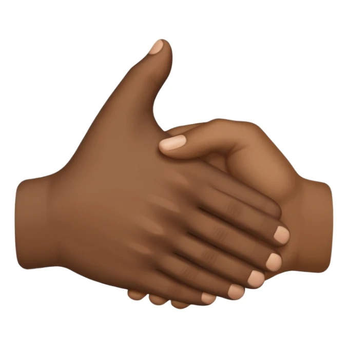 apretón de manos, solo manos, sin brazos sticker