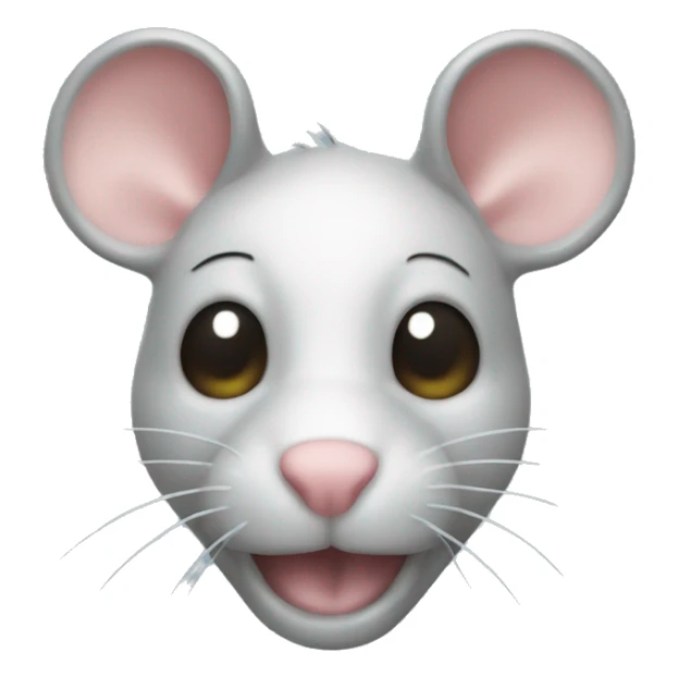 A rat form glass sticker