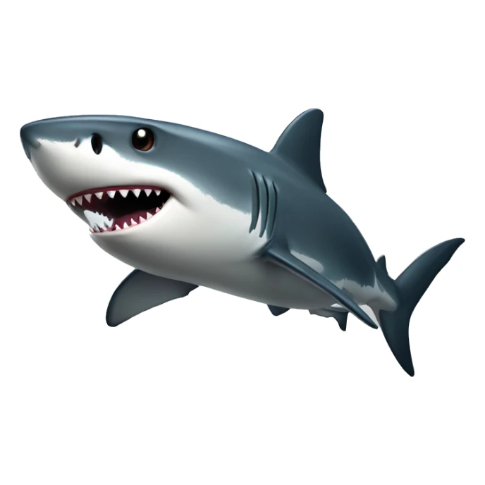shark black sticker