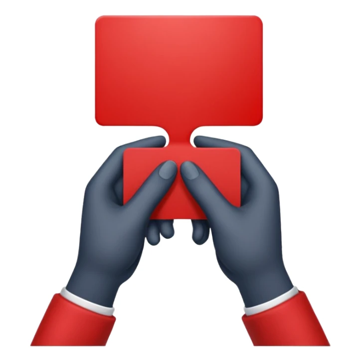 hand red card (#00A3E0) and red (#F9423A) sticker