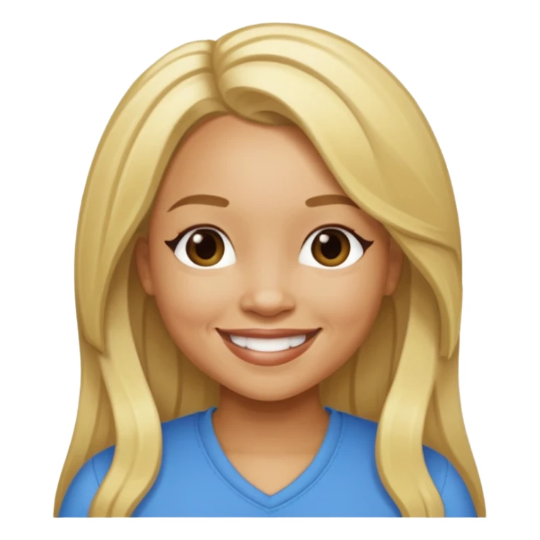 Tameka "Tiny" Cottle with blonde long hair sticker