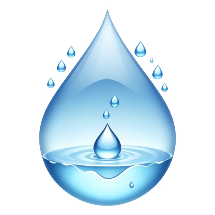 Gota de agua color blanco white sticker