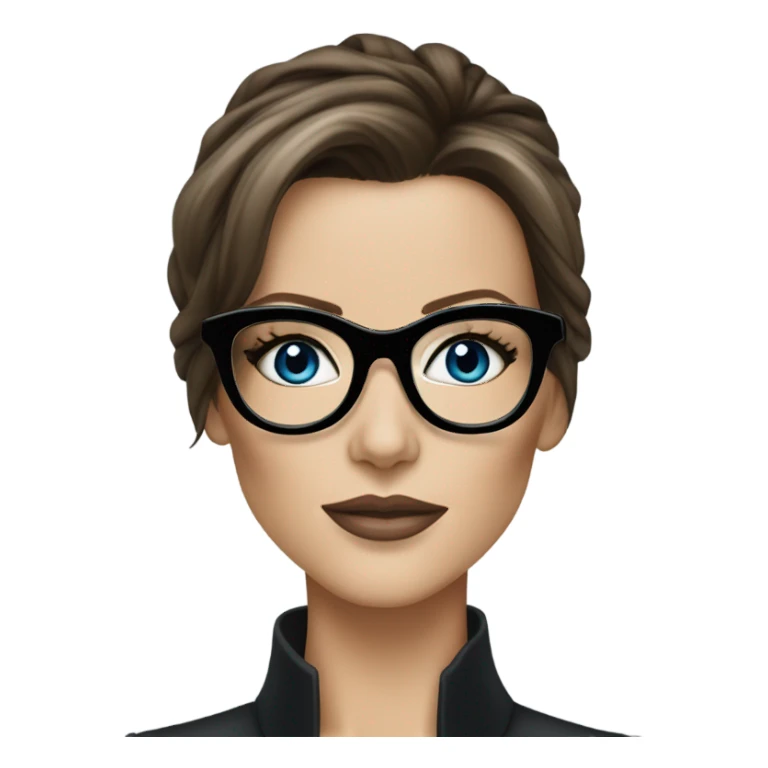 Kate Beckinsale blue eyes glasses classy high fashion  sticker