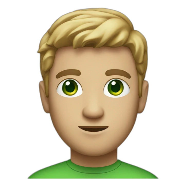 IT guy with green eyes sticker