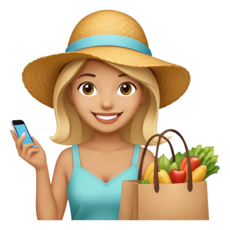 Street Food Shopper woman  sticker