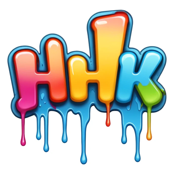 In English Graffiti the word huh sticker