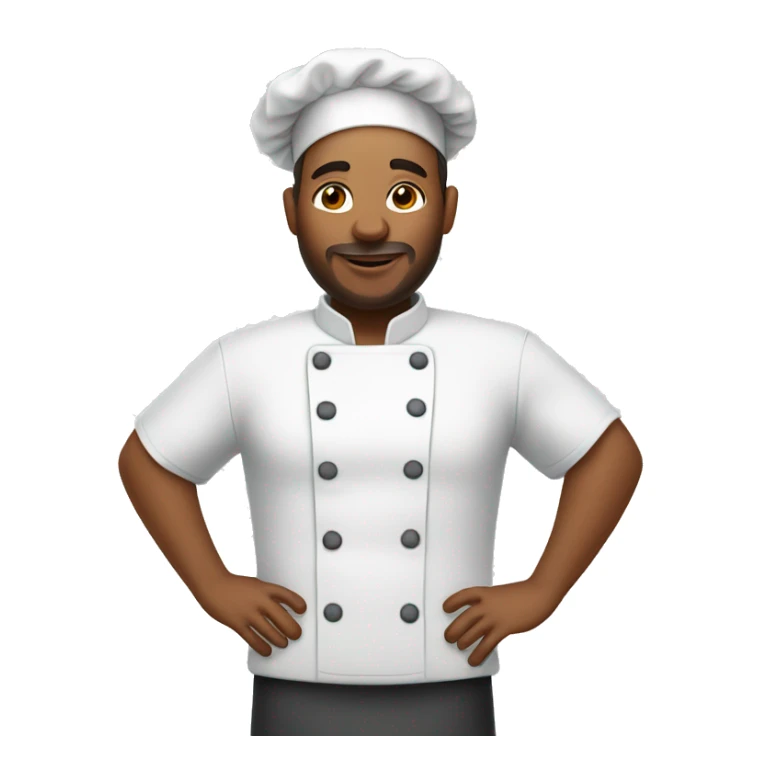 A pregnant male chef sticker