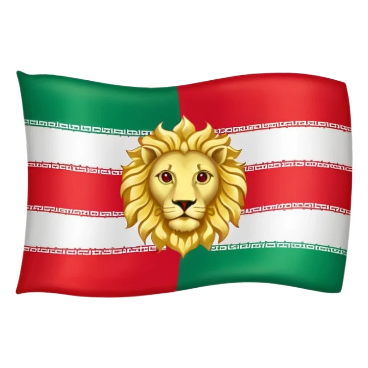 Iranian flag when the shah was in power sticker