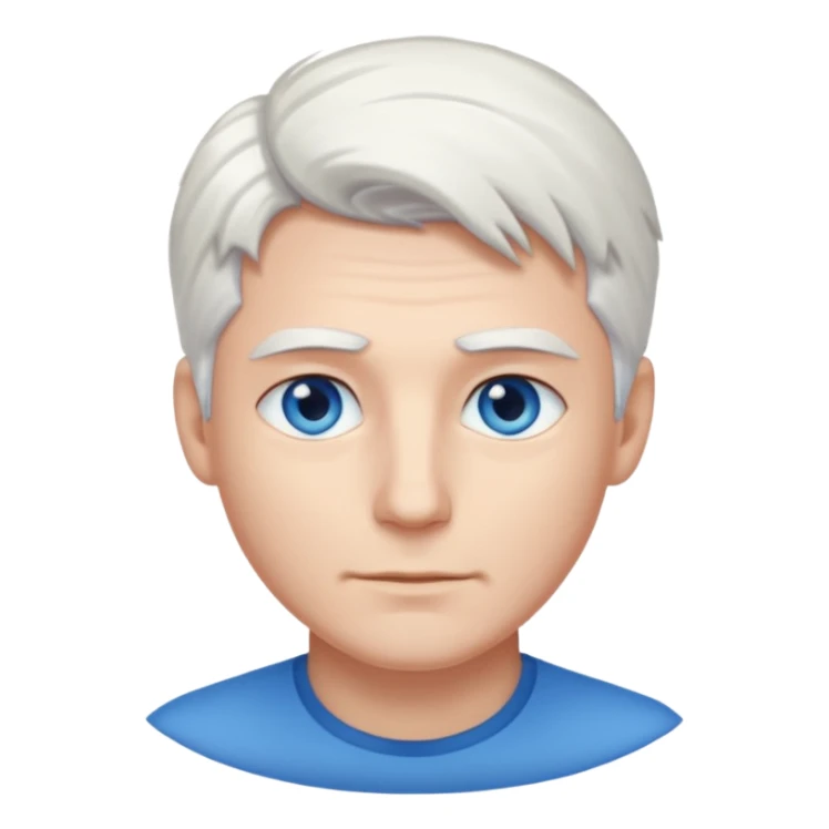 White-haired guy that looks and has beautiful blue eyes  sticker