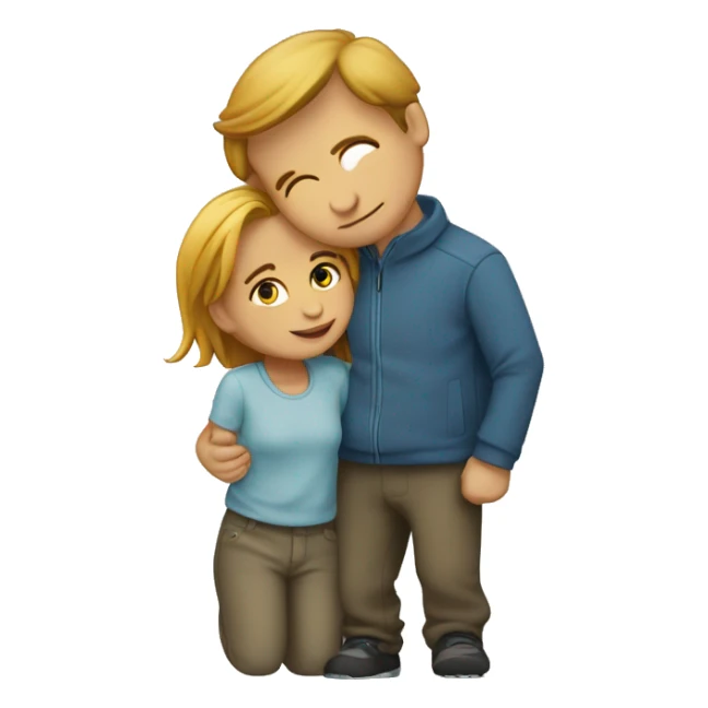 Un garçon et une fille qui s’embrassent  sticker