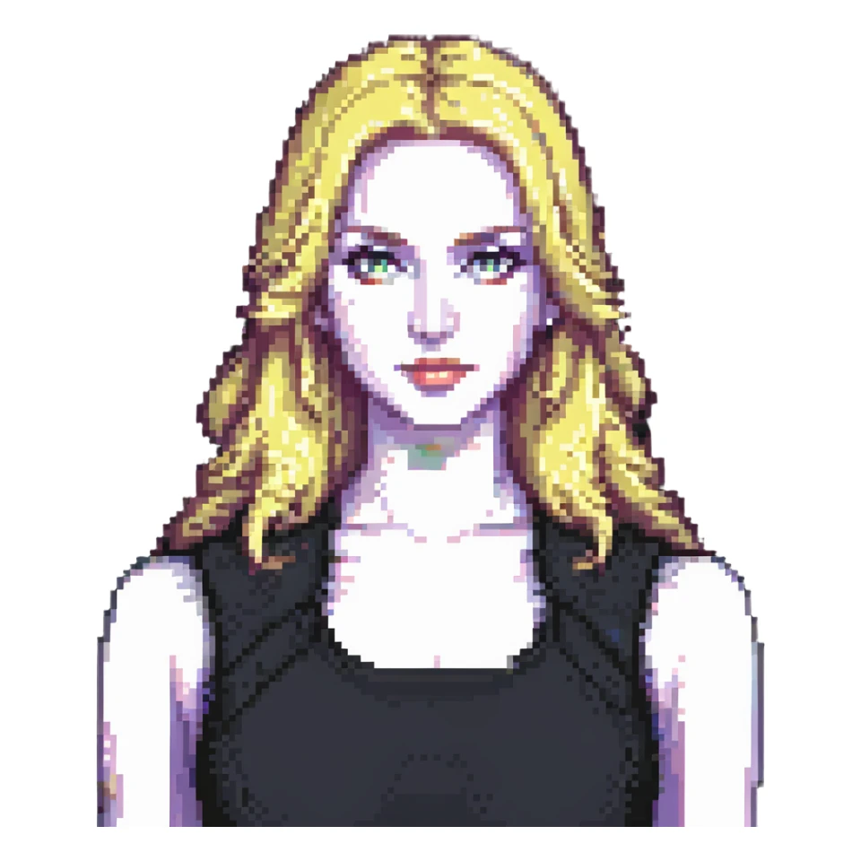 blonde woman sticker