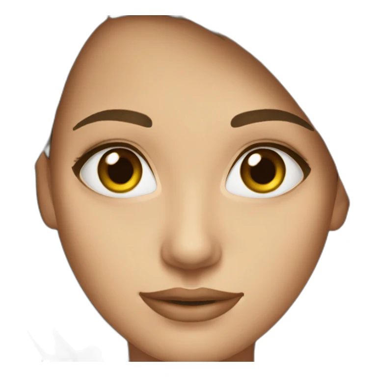 woman-brunette-hazel-eyes sticker
